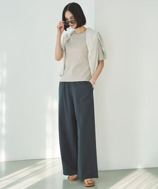 UNFILO FINE MOVE ワイドパンツ [WEB限定]チャコール