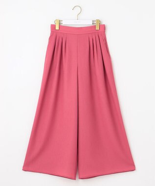 ANY SIS L 【接触冷感・UVカット・速乾】スムージーポリエステルタックフレア パンツ レッド