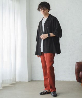 WEGO セミフレアスラックス ダークオレンジ