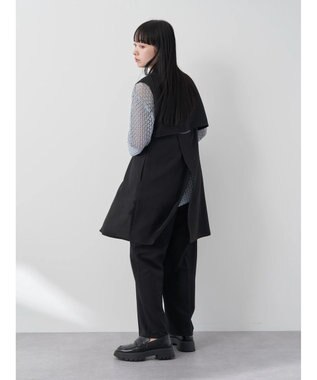 earth music&ecology バックデザインジレ Black