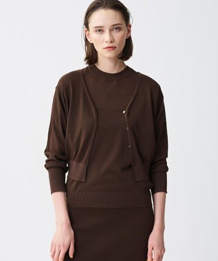 シアーニット 2WAYカーディガン