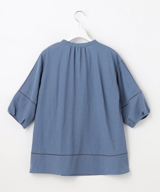 J.PRESS LADIES L ナチュラルジャージー カットソー ブルー系