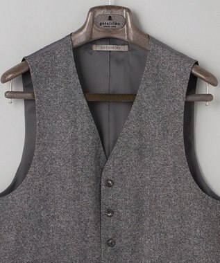 GOTAIRIKU RENEWOOL_CASHMEREベスト ライトグレー系8