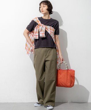 23区 【Oggi掲載/WEB&一部店舗限定カラーあり】ストレッチギャバ チノ パンツ [WEB&一部店舗限定]カーキ系