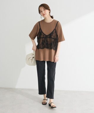 Green Parks 接触冷感ストレッチスキニーパンツ Black