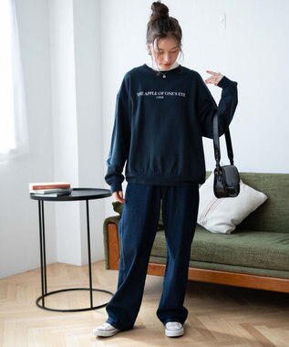 WEGO 【WEB限定】クルーネックプルオーバー 柄7