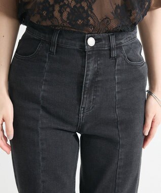 Green Parks 接触冷感ストレッチスキニーパンツ Black