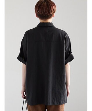 Te chichi Wポケット5分袖オーバーシャツ《2026 SUMMER LOOK item》 ブラック