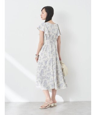 earth music&ecology フラワーフレアワンピース Ivory