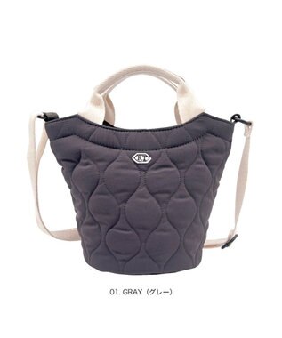 ROOTOTE 3632【軽量コンパクト】SN.べビール―.2way.ミリタリーキルト-A 01：グレー