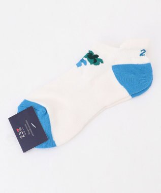23区GOLF 【WOMEN】花モチーフアンクルソックス ホワイト系