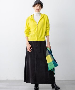 23区 S 【CLASSY.掲載/洗える】スムージーコットン タートルネック ニット ホワイト系