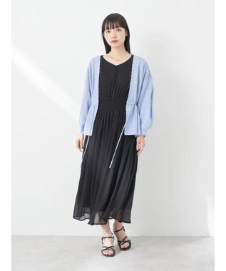 earth music&ecology シャーリングワンピース Black