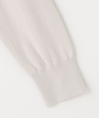 J.PRESS LADIES S 【洗える】 BASIC HI-COTTON カーディガン ライトグレー系