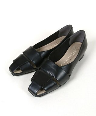 Dominic3 レザー グルカパンプス ブラック