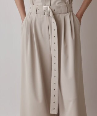 GRACE CONTINENTAL シャツオールインワン ベージュ