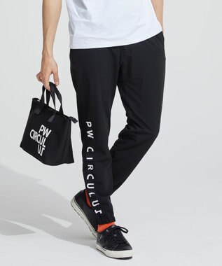 PW CIRCULUS GOLF【UNISEX】【ストレッチ/ドライ】ロゴ ジョガーパンツ ブラック系