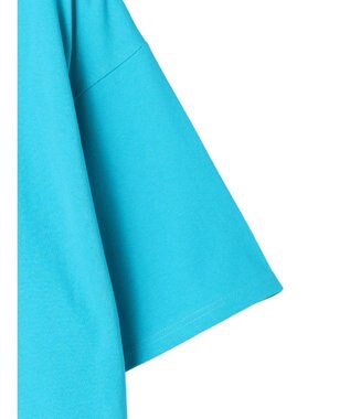 earth music&ecology バックディティールロゴＴＥＥ Blue Green