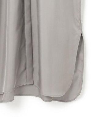 BEIGE， 【洗える】LISERONS / シルクパフワンピース L Gray