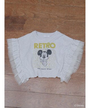 Green Parks ミッキーフレンド／袖フリルショート丈ＴＥＥ Oatmeal