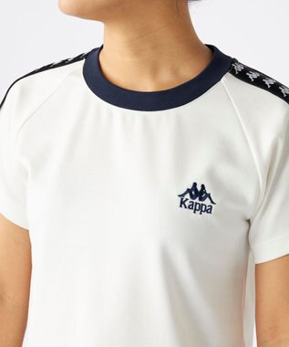 OP／FILA 【Kappa】バンダテープ ラグラン Tシャツ ホワイト