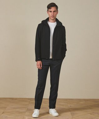 GOTAIRIKU 【保温性/ストレッチ/シワになりにくい】サキソニーストレッチパンツ_ノータック(25年モデル） グレー系