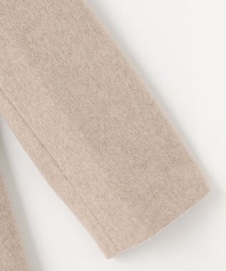 J.PRESS LADIES 【WEB限定カラーあり】ブレンドビーバー ノーカラー コート ベージュ系