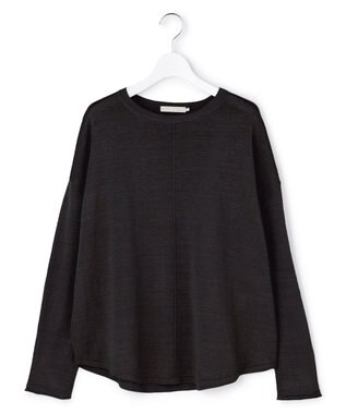 ICB 【先行予約】リネンレーヨンハイゲージ プルオーバーニット チャコール