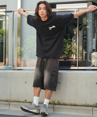 WEGO 【ユニセックス着用ITEM】別注VISIONボックスロゴゴーストスケーターT（SS） ブラック