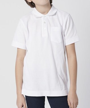 BEAMS SCHOOL ベーシック 半袖ポロシャツ ホワイト(ボーイズ)