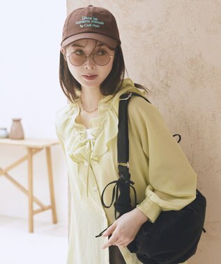 earth music&ecology 【UVカット】アソートロゴCAP Brown