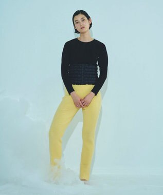 KWD 【日本製】DOWN WAIST WARMER グリーンダウン ダウンウエストウォーマー ブラック