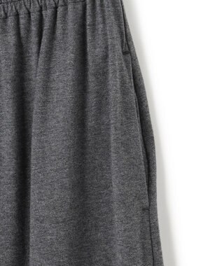 uncrave プレーンジャージー ギャザーパンツ チャコール