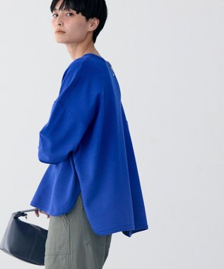 AMERICAN HOLIC センターシームラウンドニットプルオーバー Blue