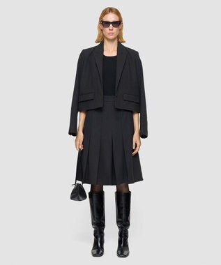 JOSEPH フランネルストレッチ　スカート Dark smoke