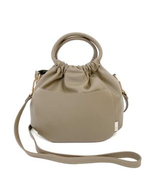 ROOTOTE 1254【合皮ギャザートート】LT.ベビールー.クランプリー-A 02：サンドベージュ