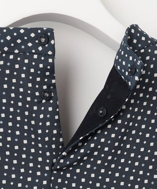 J.PRESS LADIES L 幾何プリント ボウタイ カットソー ネイビー系5