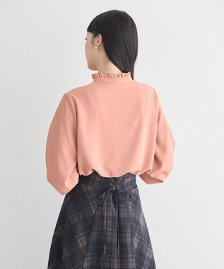 earth music&ecology フリルピンタックブラウス Pink