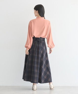 earth music&ecology フリルピンタックブラウス Pink