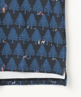 23区GOLF 【MEN/キングサイズ】白夜ゴルフ柄 長袖シャツ ネイビー系5