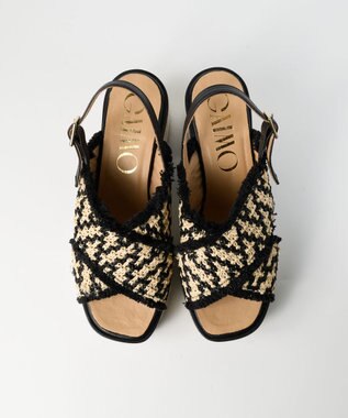 gaimo 【GAIMO/ガイモ】クロスヒールサンダル/COCOA ブラック