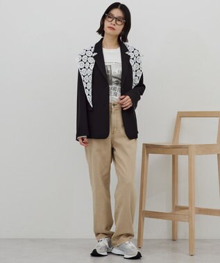 AMERICAN HOLIC 【イージーケア】テーラードジャケット Black