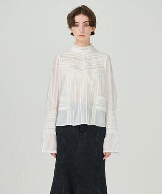 GRACE CONTINENTAL レースコンビハイネックトップ ホワイト