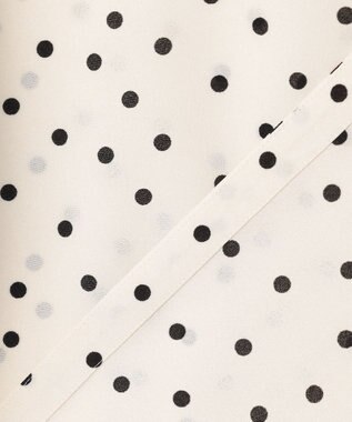 組曲 ドットジョーゼットプリント ワンピース アイボリー系5