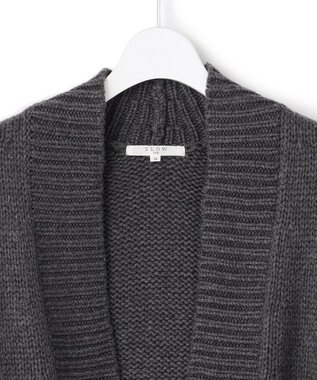 23区 【SLOW/一部店舗限定】チャンキー カーディガン グレー系