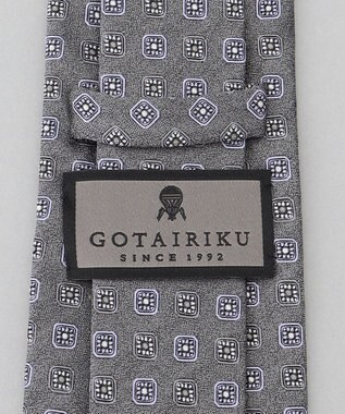 GOTAIRIKU GOTAIRIKU別注【日本製】シルク ネクタイ_小紋柄 ライトグレー系8