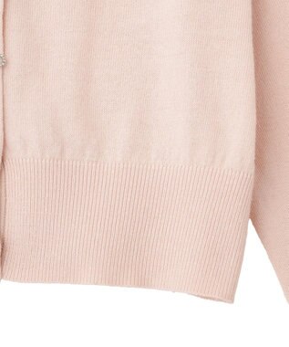 Maison de FLEUR ビジューリボンカーディガン Pink