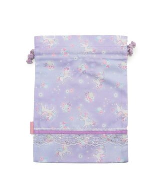 Mother garden マザーガーデン ユニコーン 巾着 《フラワー柄》 Sサイズ 20×27cm フラワー柄