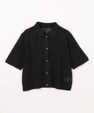 ANY レーシーポロカーデ ブラック