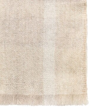 MOONBAT FURLA カシミヤ100%大判薄手メランジュチェックストール/幅70cm オフホワイト